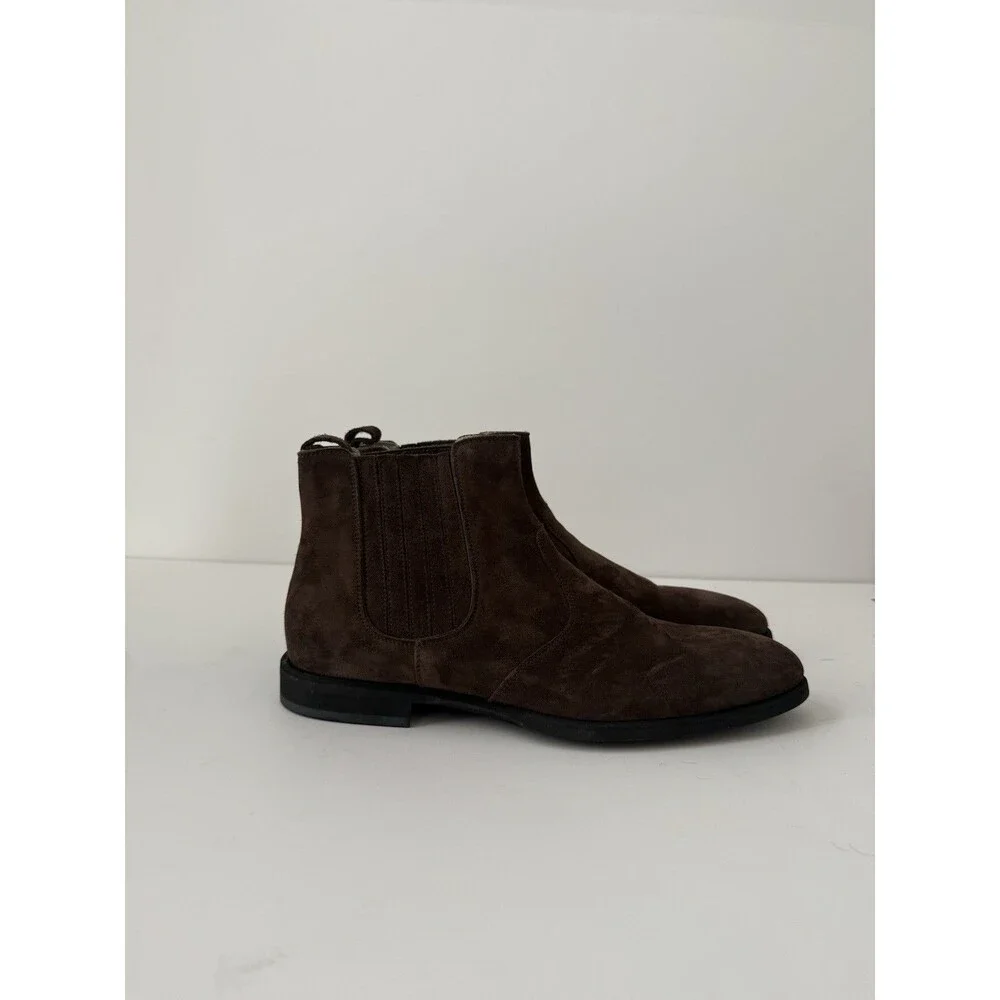 Kiton Suede Brown Chelsea Boots  - Made In Italy - 8UK (8.5-9US)